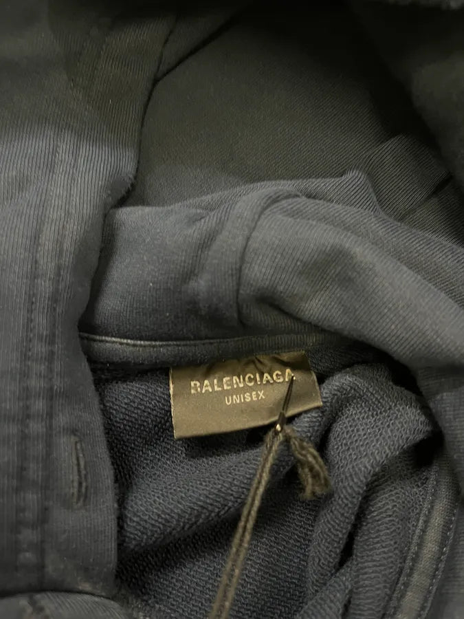 AW2022 Balenciaga Oversized Navy Hoodie by Demna uzVXtMf 8