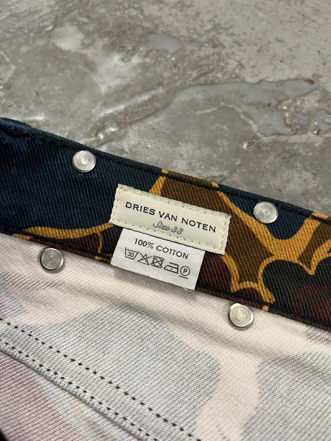 AW2022 Dries Van Noten Multicolored Autumn Flowers Pants jWeDYvG 11