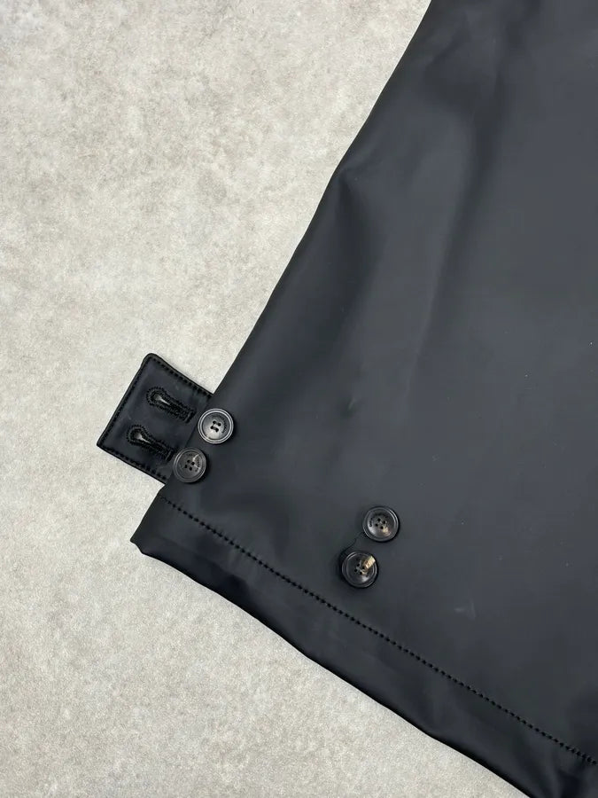 AW2022 Emporio Armani Black Eco Leather Cargo Pants TKnybcV 10