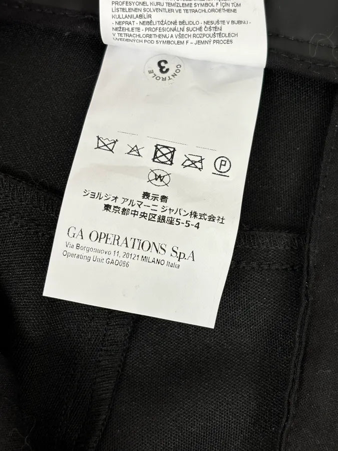 AW2022 Emporio Armani Black Eco Leather Cargo Pants TKnybcV 13