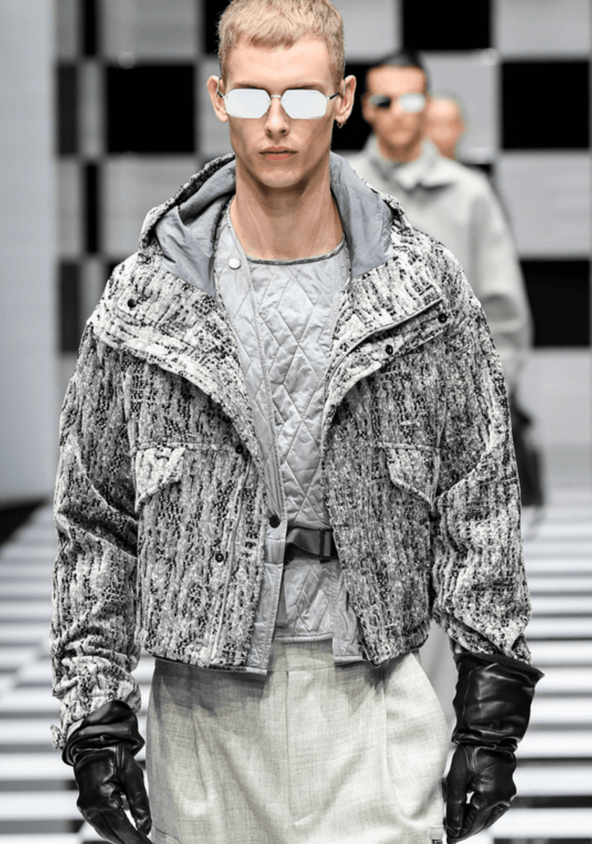 AW2022 Emporio Armani Elevated Scars Grey Cargo Jacket MSWWHWx 1