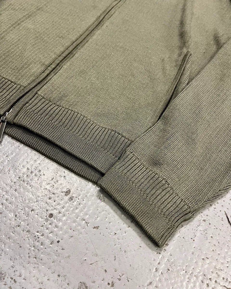AW2022 Emporio Armani Green Light Zip-up Hoodie xFbjcMR 5
