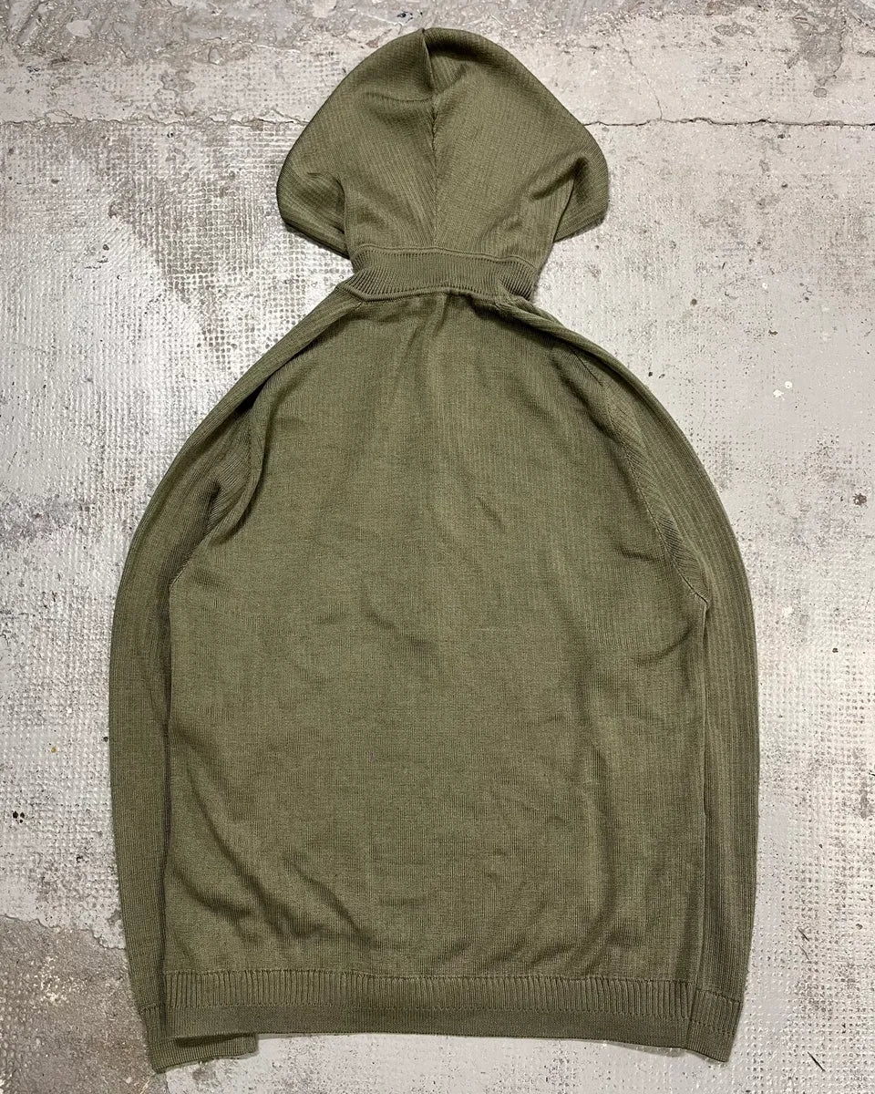 AW2022 Emporio Armani Green Light Zip-up Hoodie xFbjcMR 6