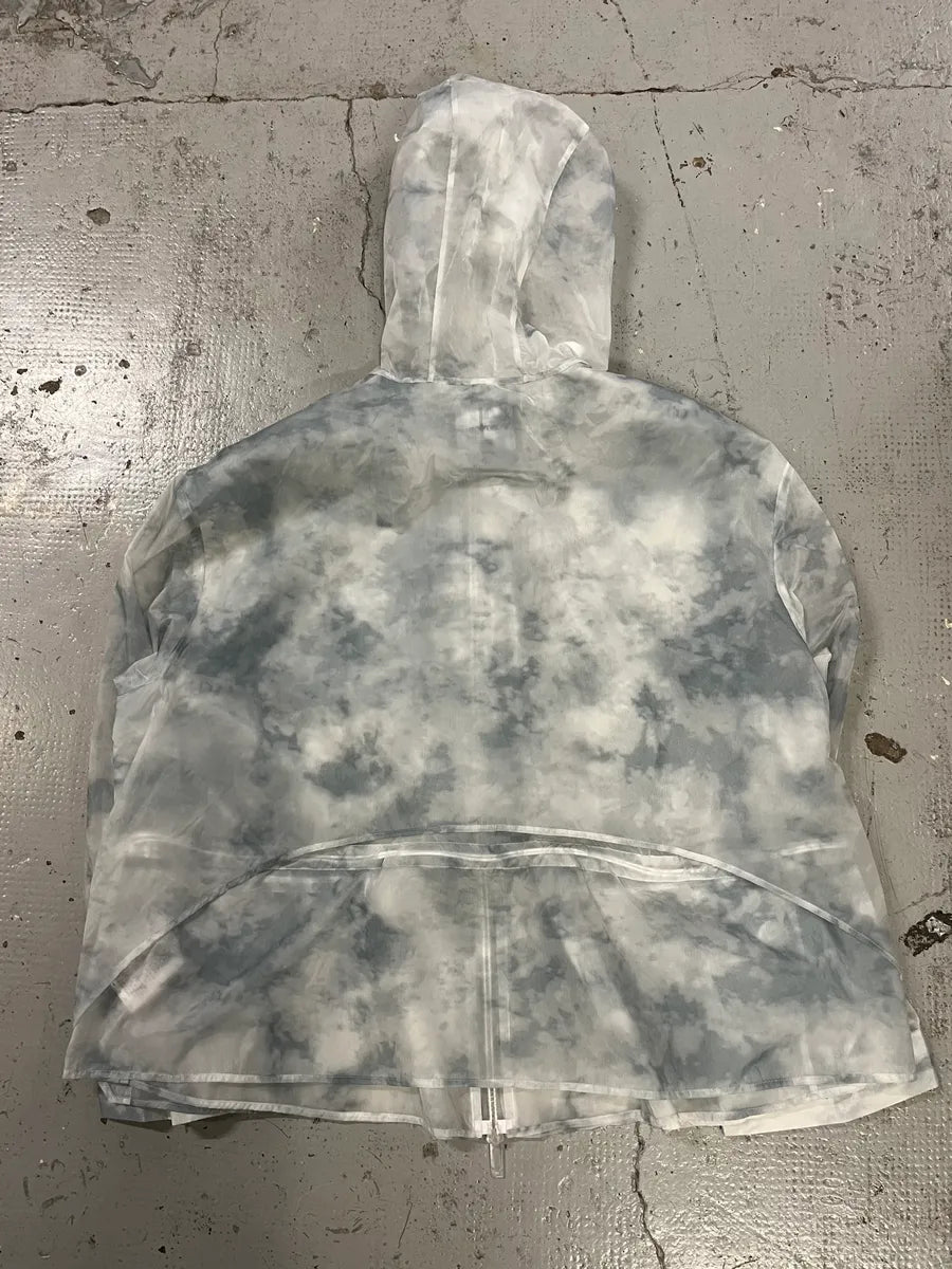 AW2022 Emporio Armani White & Blue Cloudy Windbreaker Jacket tHPIDFr 4