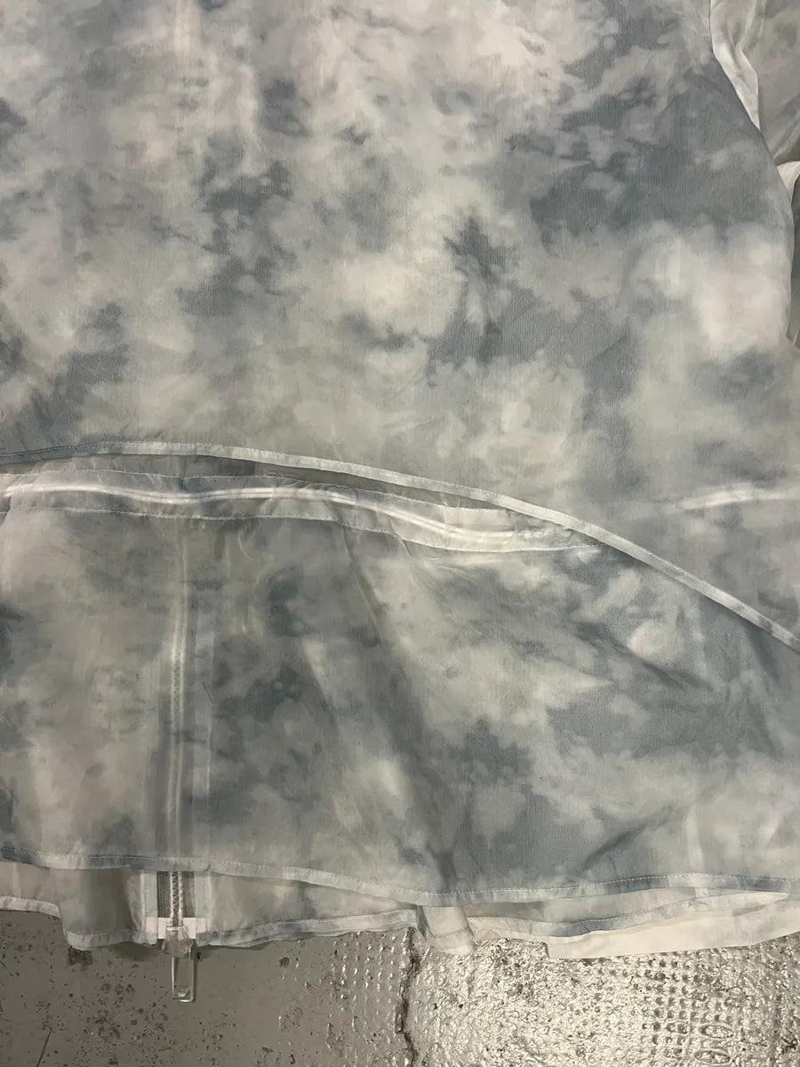 AW2022 Emporio Armani White & Blue Cloudy Windbreaker Jacket tHPIDFr 5