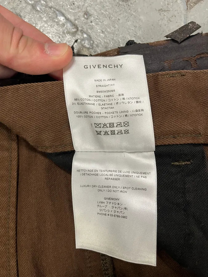 AW2022 Givenchy Brown Cracked Leather Utility Pants by Matthew Williams (L) hSFCdvx 10