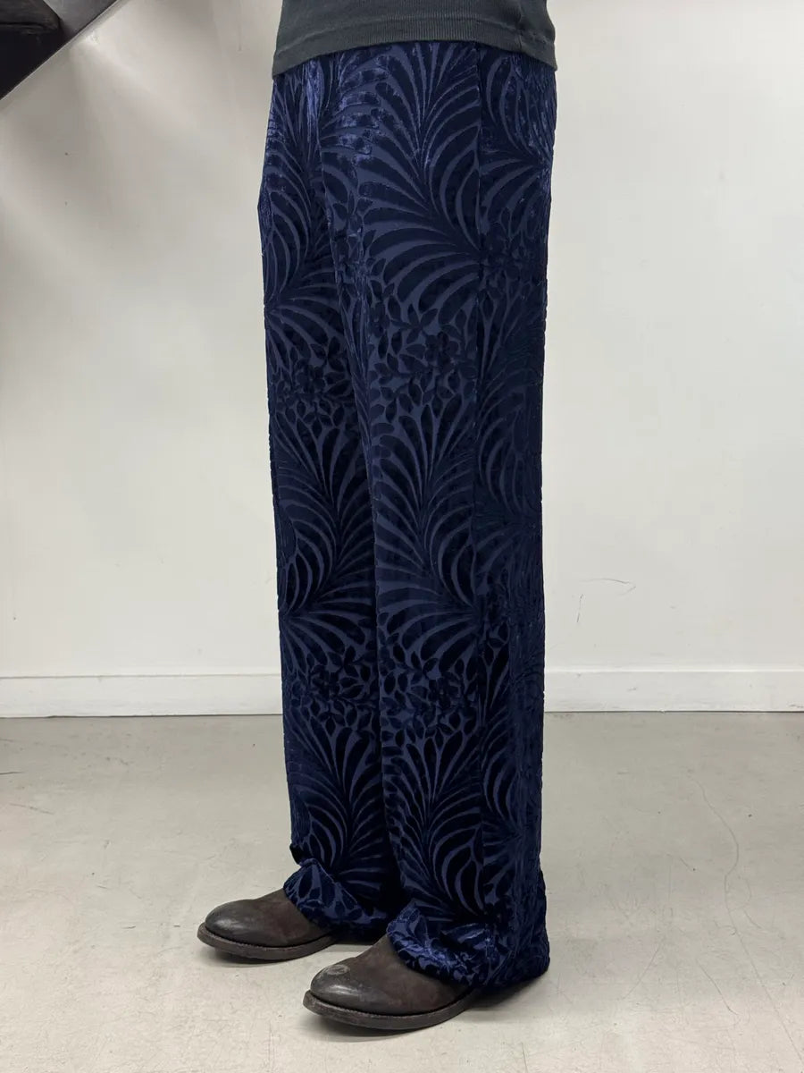 AW2022 Jil Sander Velvet Trouser Marine beVZyfh 2
