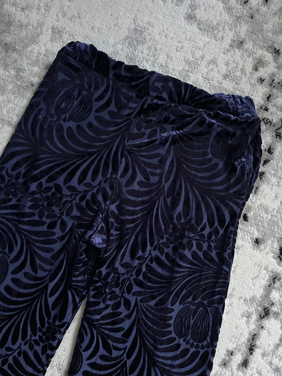 AW2022 Jil Sander Velvet Trouser Marine beVZyfh 2