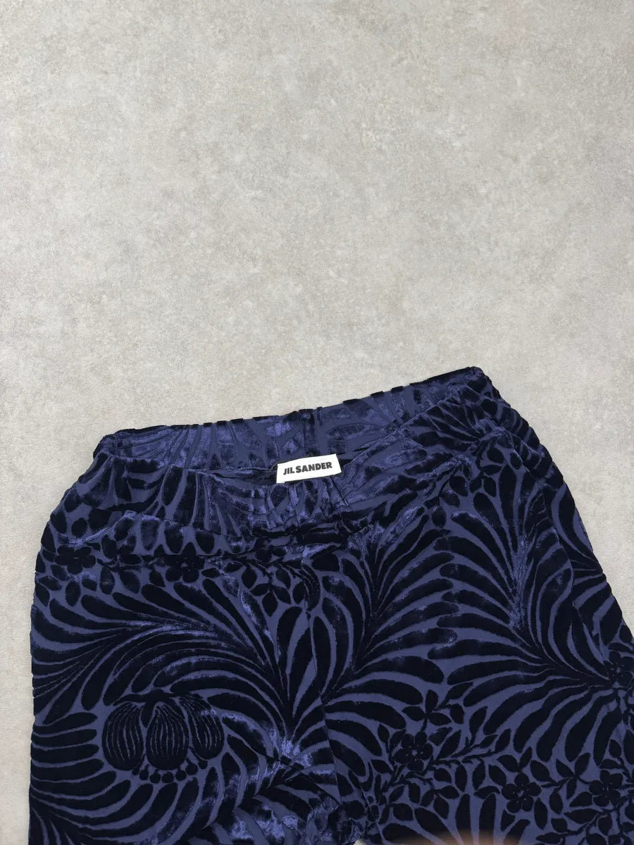 AW2022 Jil Sander Velvet Trouser Marine beVZyfh 6