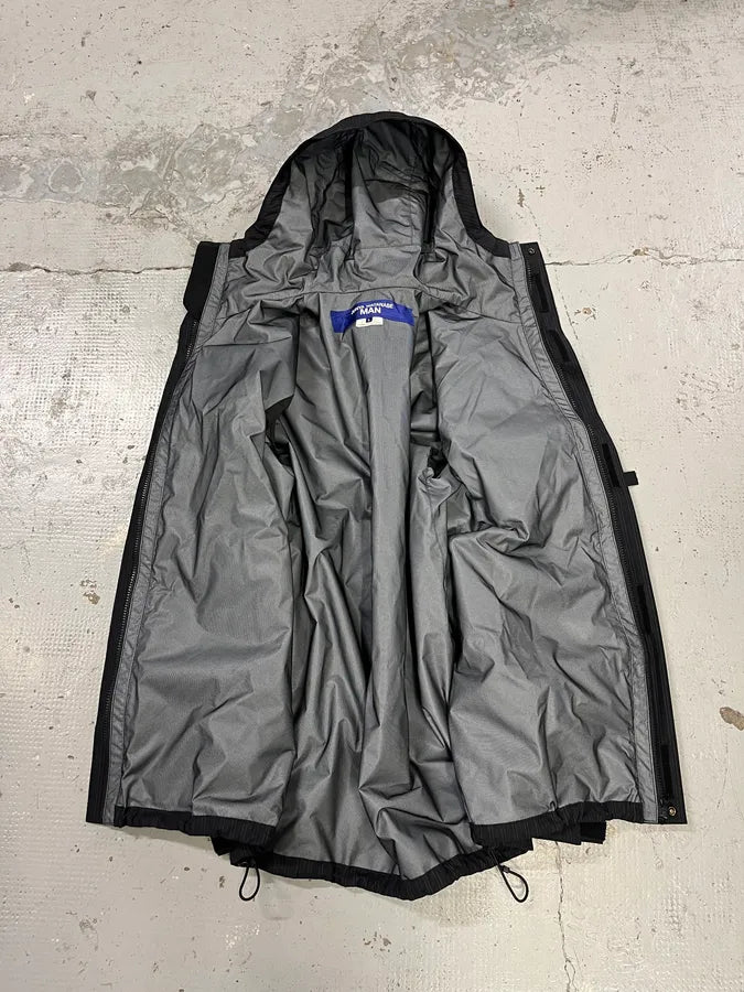 AW2022 Junya Watanabe Black Striped Cargo Hooded Parka Jacket oCEJjTT 10
