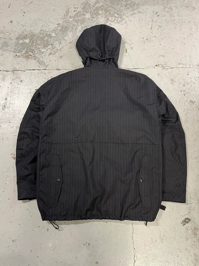 AW2022 Junya Watanabe Black Striped Cargo Hooded Parka Jacket oCEJjTT 8