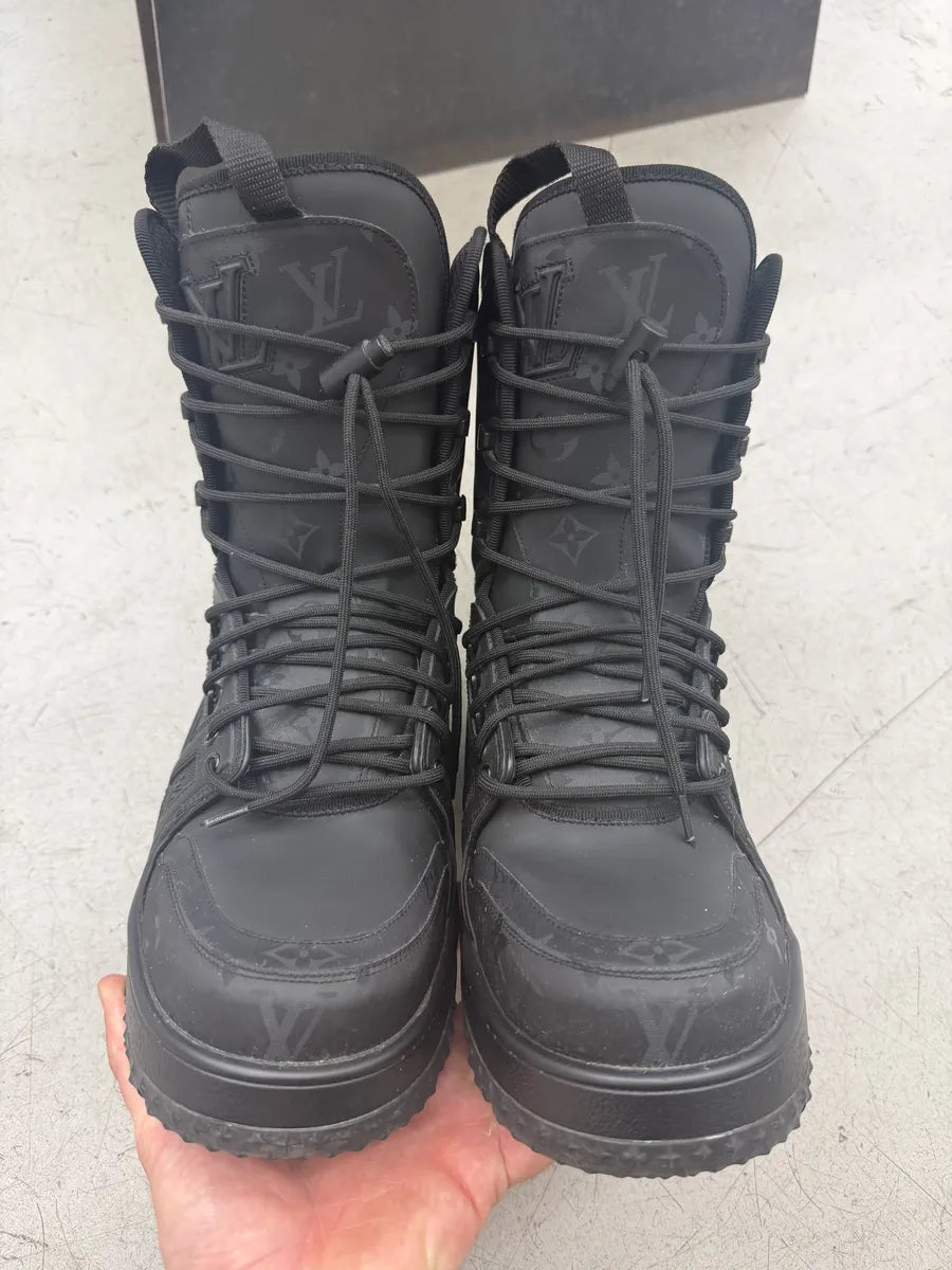 AW2022 Louis Vuitton Black Trainer Snow High Boots HRWEljV 8