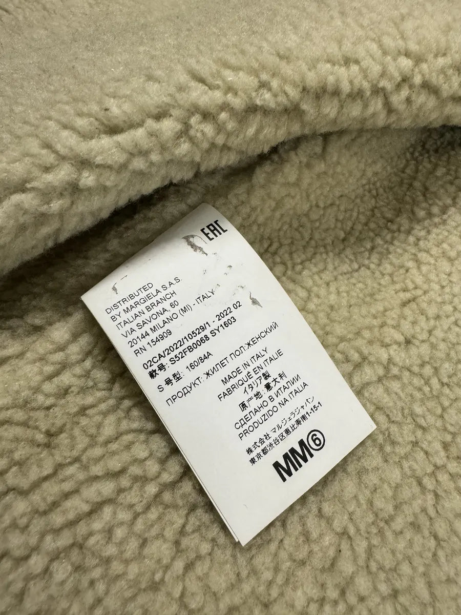 AW2022 Maison Margiela Brown 5 Zips Calf Leather Vest (S) 11