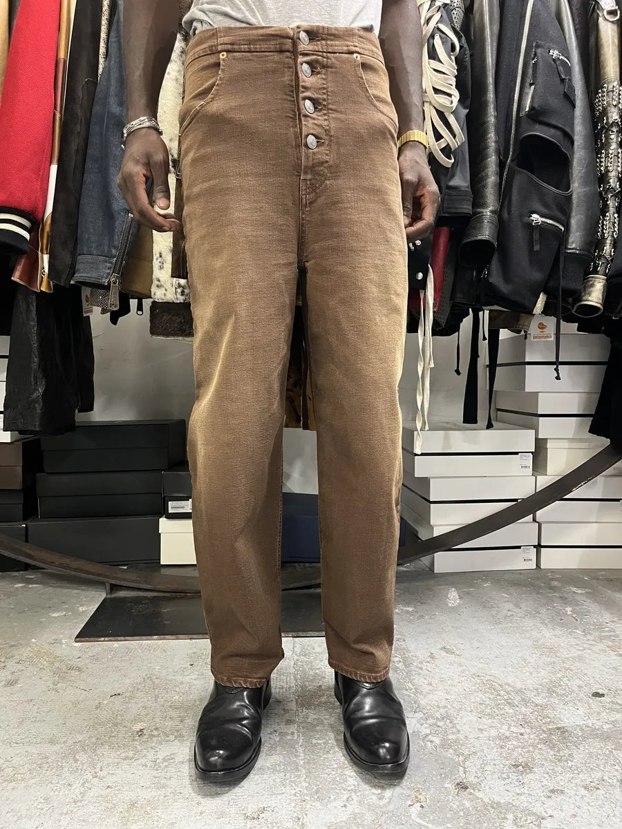 AW2022 Maison Margiela Brown Cozy Jeans qCmnkkP 1