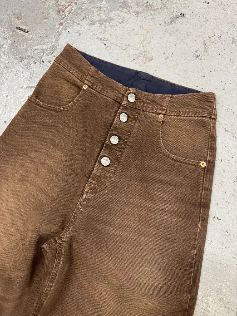 AW2022 Maison Margiela Brown Cozy Jeans qCmnkkP 10