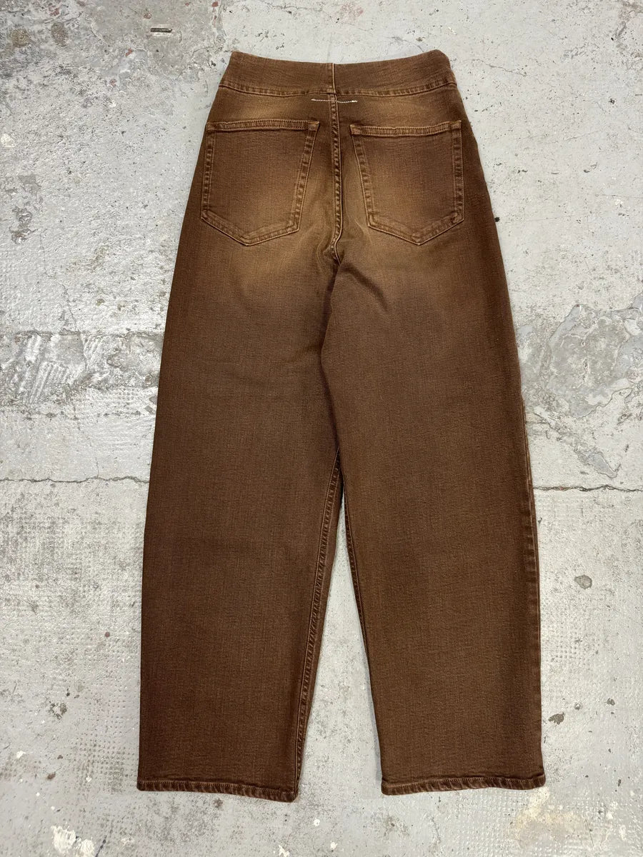 AW2022 Maison Margiela Brown Cozy Jeans qCmnkkP 4