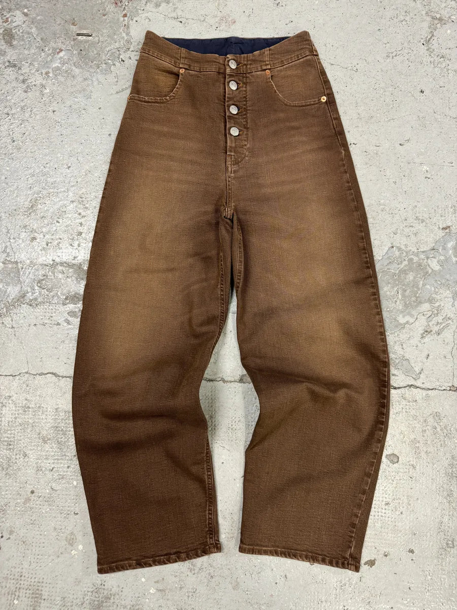 AW2022 Maison Margiela Brown Cozy Jeans qCmnkkP 8