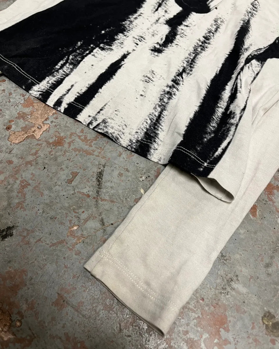 AW2022 Maison Margiela White Trompe LOeil Turtleneck Longsleeve YICuISe 6