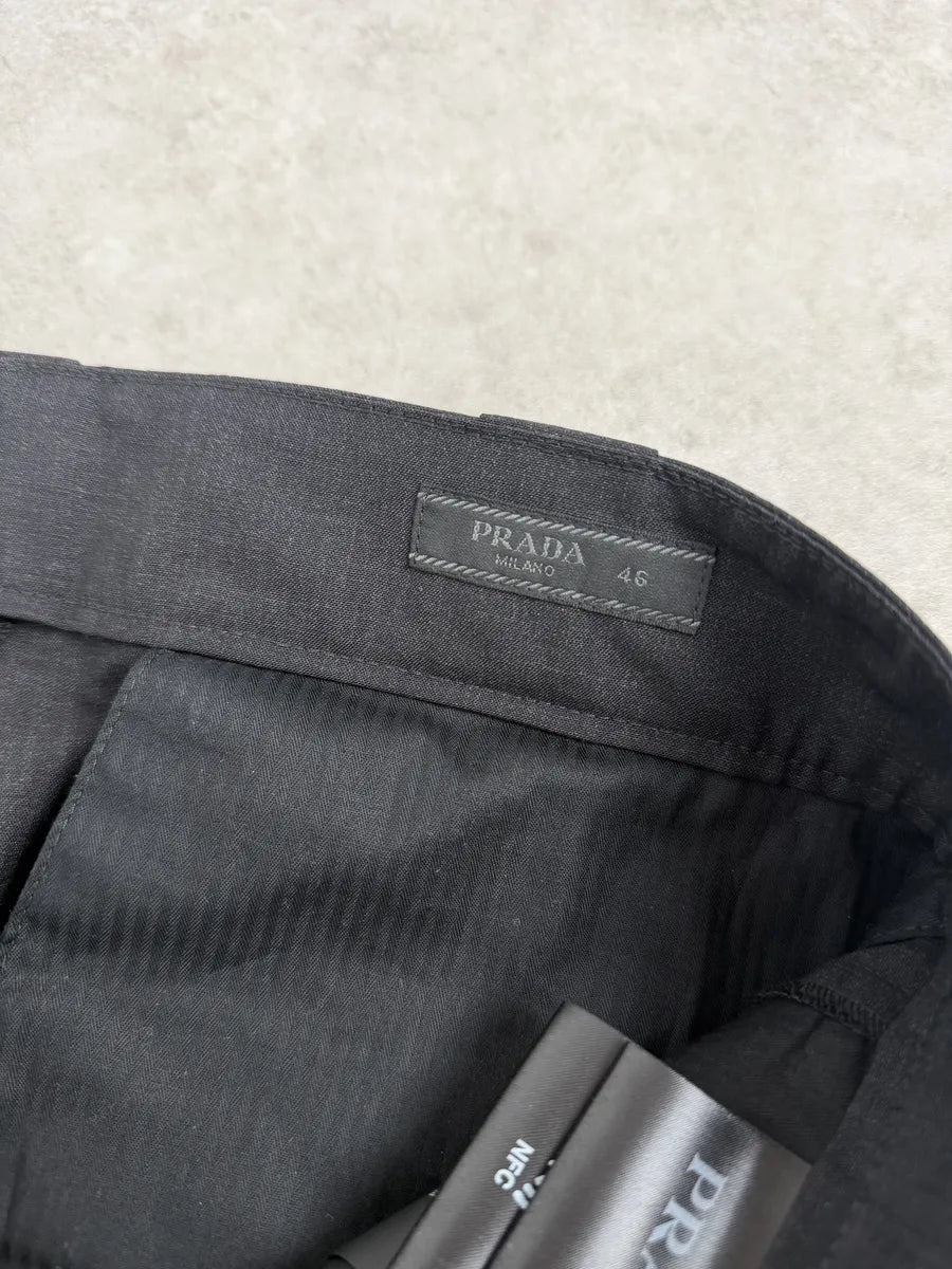 AW2022 Prada Grey Signature Classy Cozy Pants IeTxKzR 10