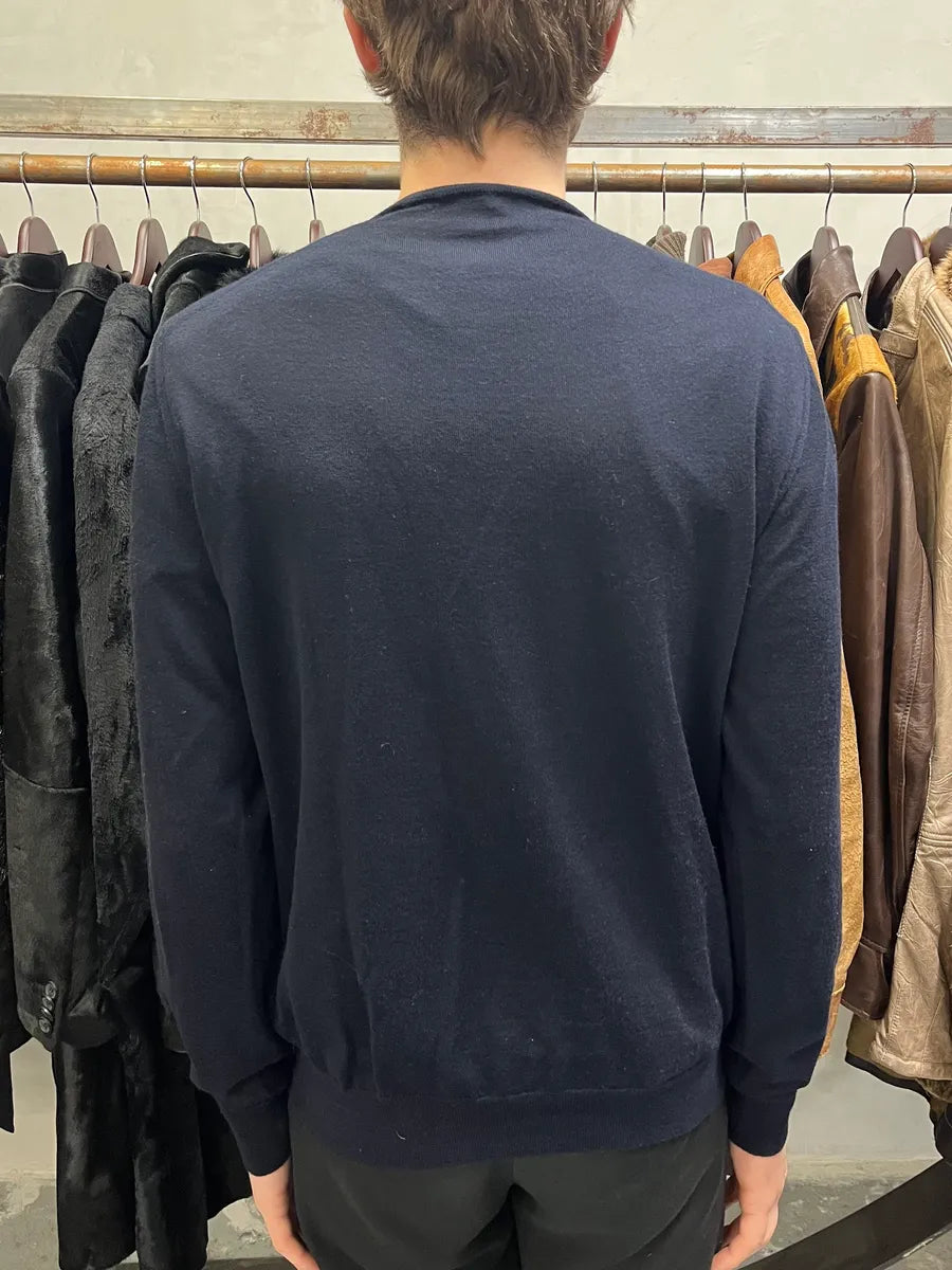 AW2022 Prada Navy Minimalist Sweater (S/M) jRHukGO 2