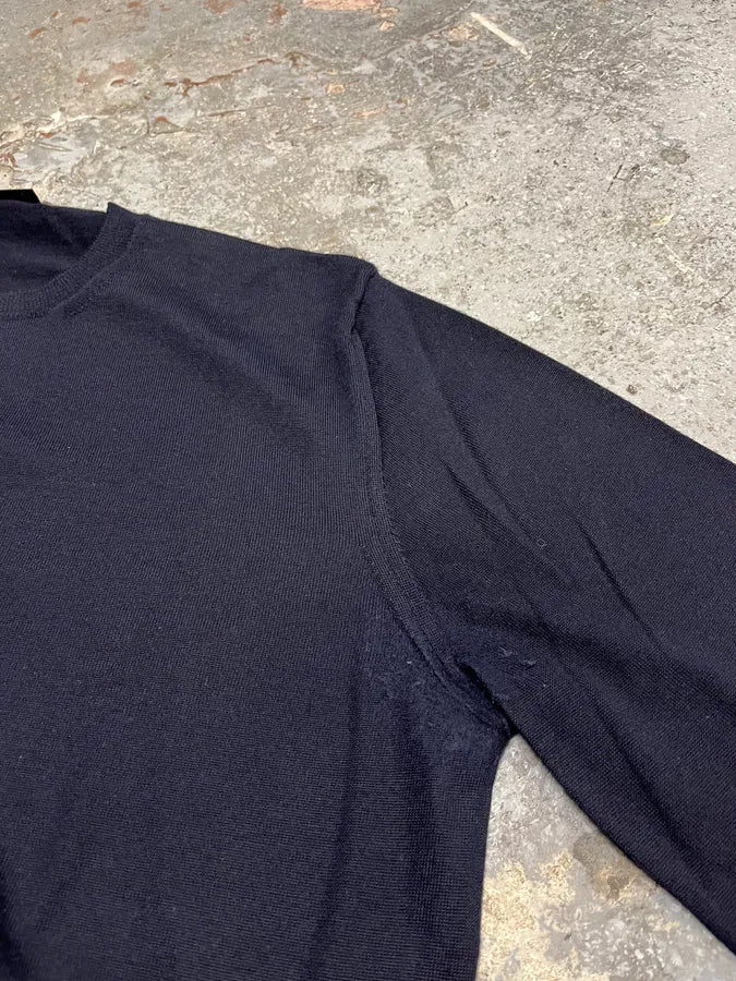 AW2022 Prada Navy Minimalist Sweater (S/M) jRHukGO 7