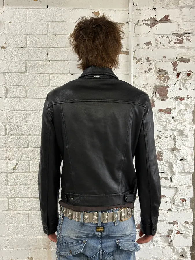 AW2023 Courrèges Worker Black Minimalist Leather Black OacreWy 2