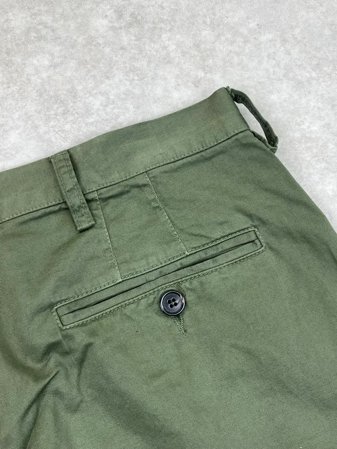 AW2023 Dries Van Noten Olive Green Bondage Pants bDpYgMU 10