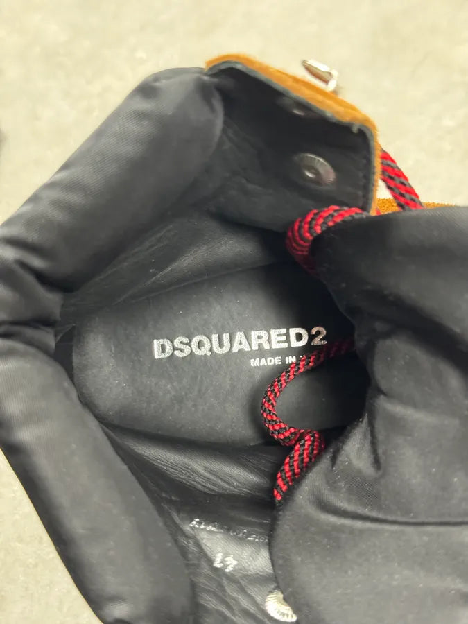 AW2023 Dsquared2 Brown & Black Canadian Leather Boots AUVNmOG 5