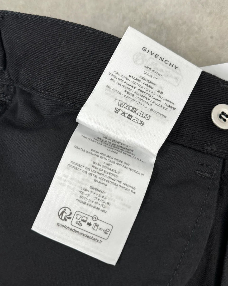 AW2023 Givenchy Black Cargo Pants by Matthew Williams kVHZmik 11