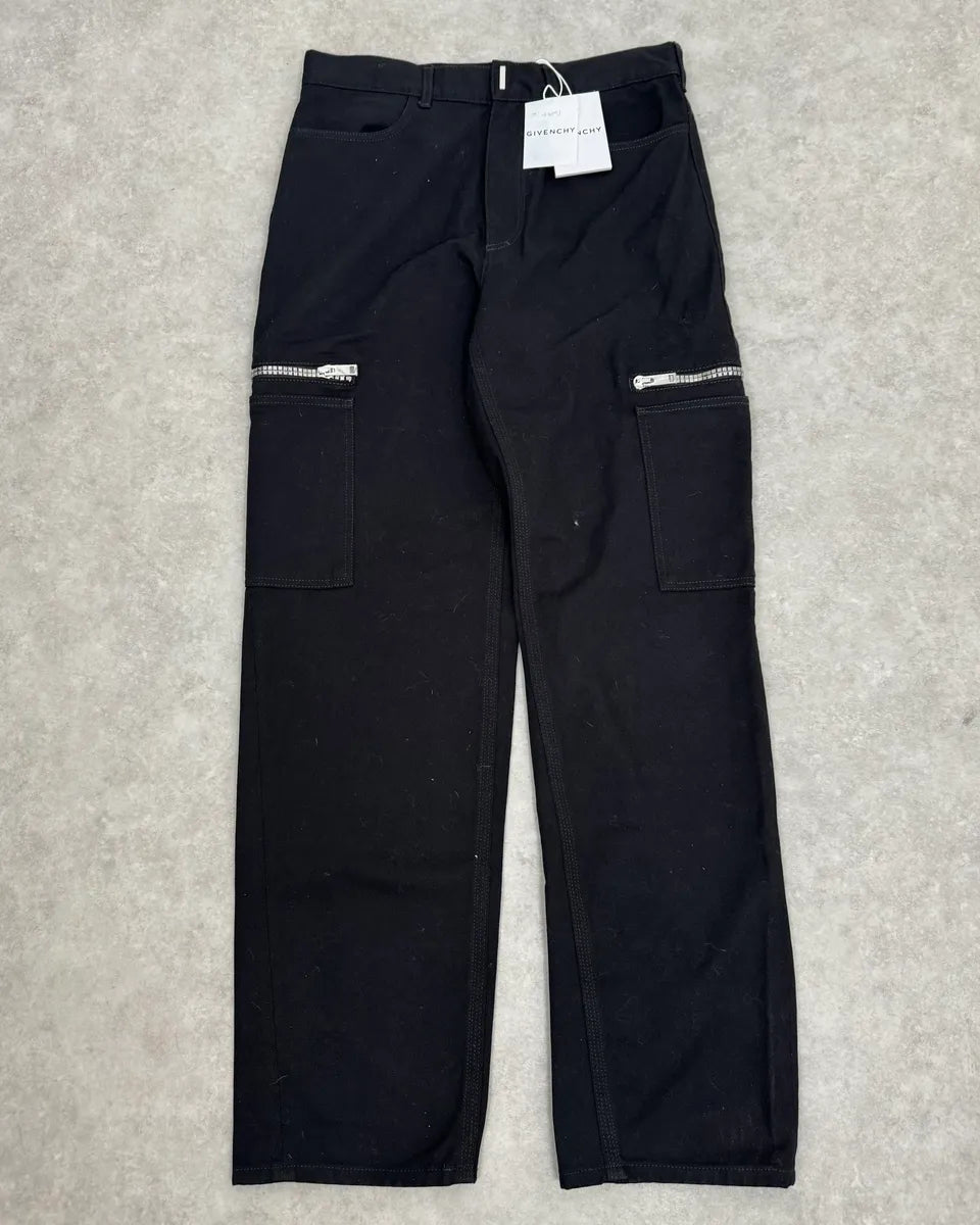 AW2023 Givenchy Black Cargo Pants by Matthew Williams kVHZmik 5