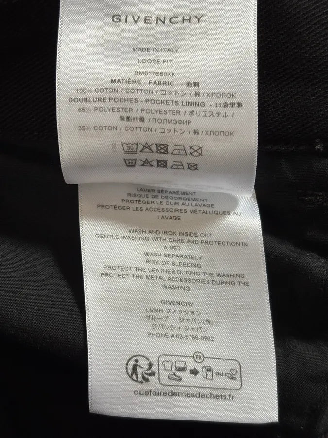 AW2023 Givenchy Black Multi Zips Cargo Pants ikZblky 12