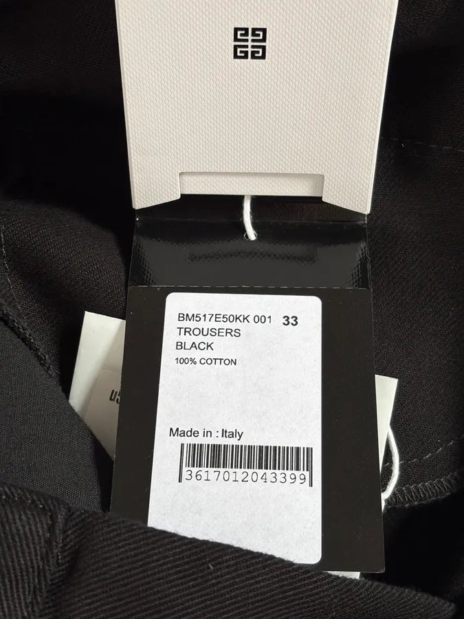 AW2023 Givenchy Black Multi Zips Cargo Pants ikZblky 13