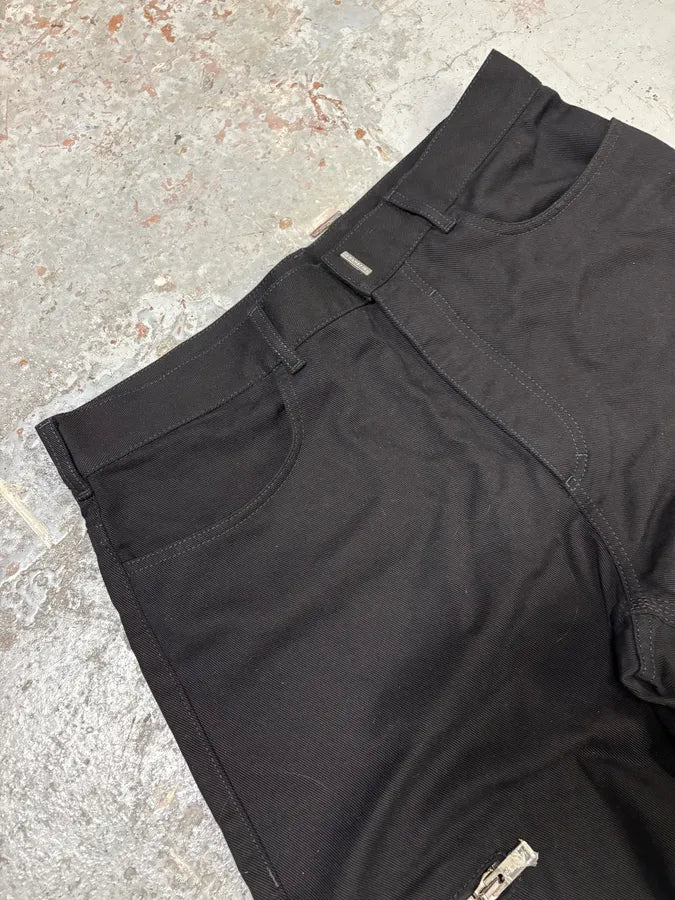 AW2023 Givenchy Black Multi Zips Cargo Pants ikZblky 5