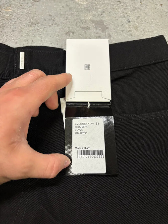 AW2023 Givenchy Black Multi Zips Cargo Pants NRgWGeH 12