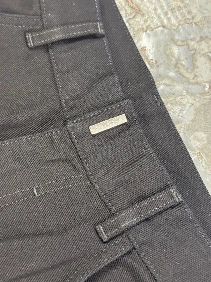 AW2023 Givenchy Black Multi Zips Cargo Pants TgWPxdw 7