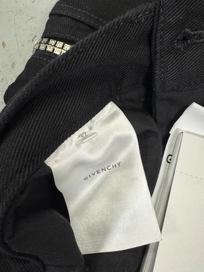 AW2023 Givenchy Black Multi Zips Cargo Pants TgWPxdw 9