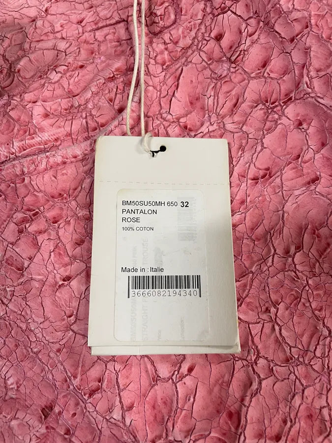 SS2021 Givenchy Pink Cracked Painted Leather Pants by Matthew Williams rmZvHEC 14