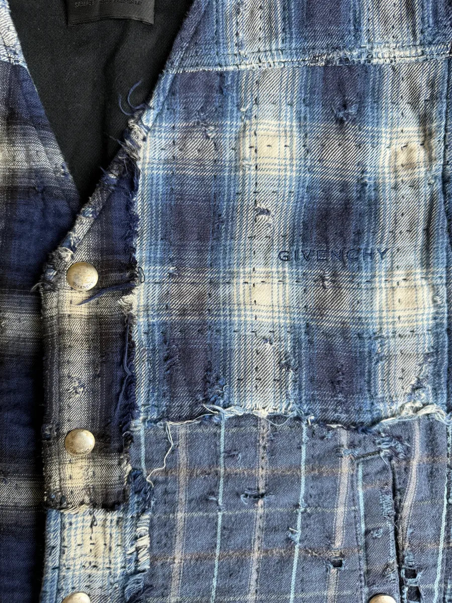 AW2023 Givenchy Sample Artisanal Japanese Boro Vest BTzzOeZ 11