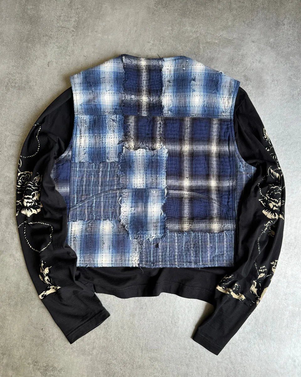 AW2023 Givenchy Sample Artisanal Japanese Boro Vest BTzzOeZ 2