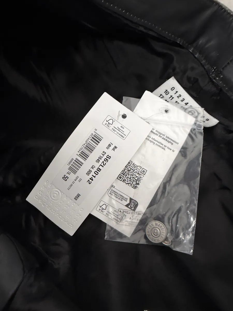 AW2023 Maison Margiela Black Leather Biker Pants hLPaVmS 10