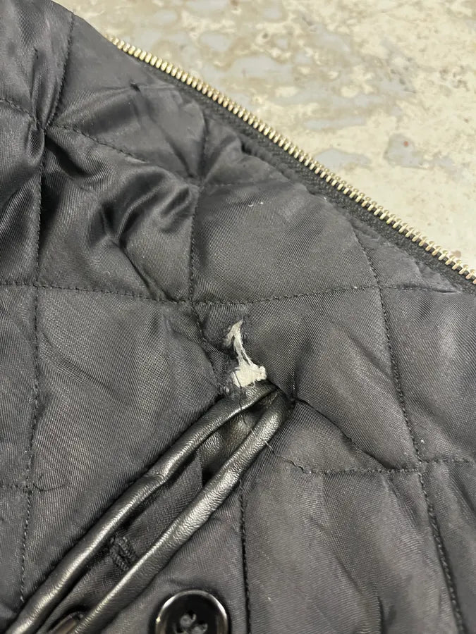 AW2023 Maison Margiela Black Leather Bomber Jacket (M/L) VrBdLCi 12