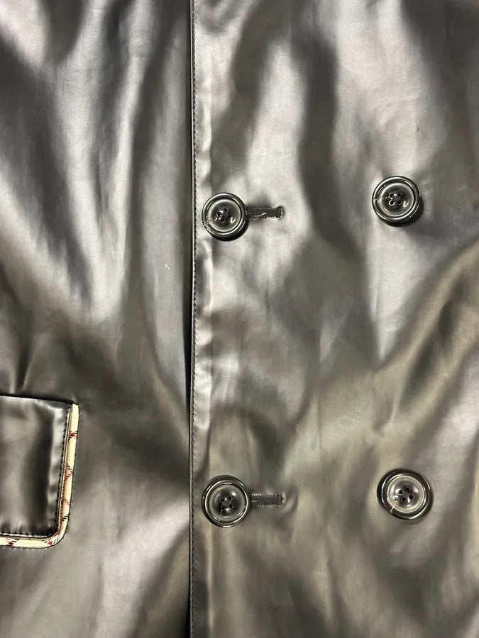 SS2023 Maison Margiela Coated Black Trench Jacket RmRiSAm 9