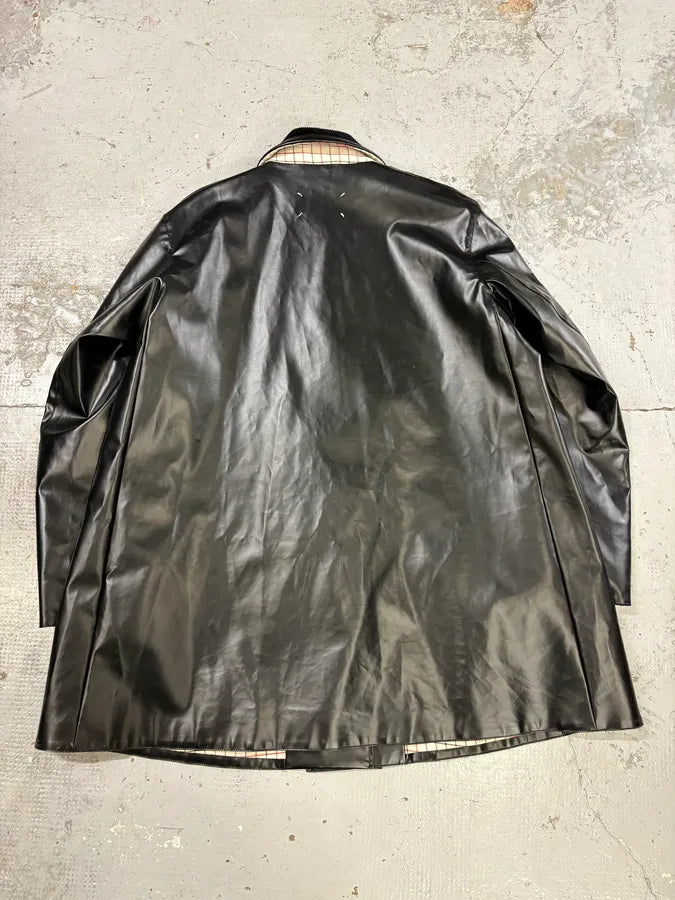 SS2023 Maison Margiela Coated Black Trench Jacket RmRiSAm 5