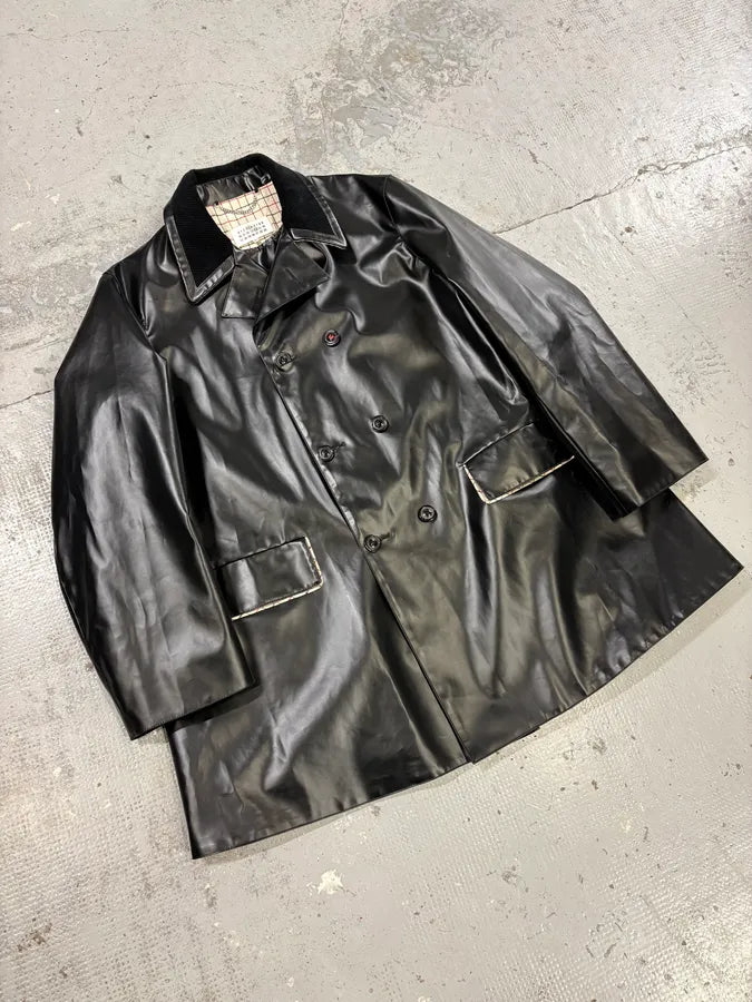 SS2023 Maison Margiela Coated Black Trench Jacket RmRiSAm 3