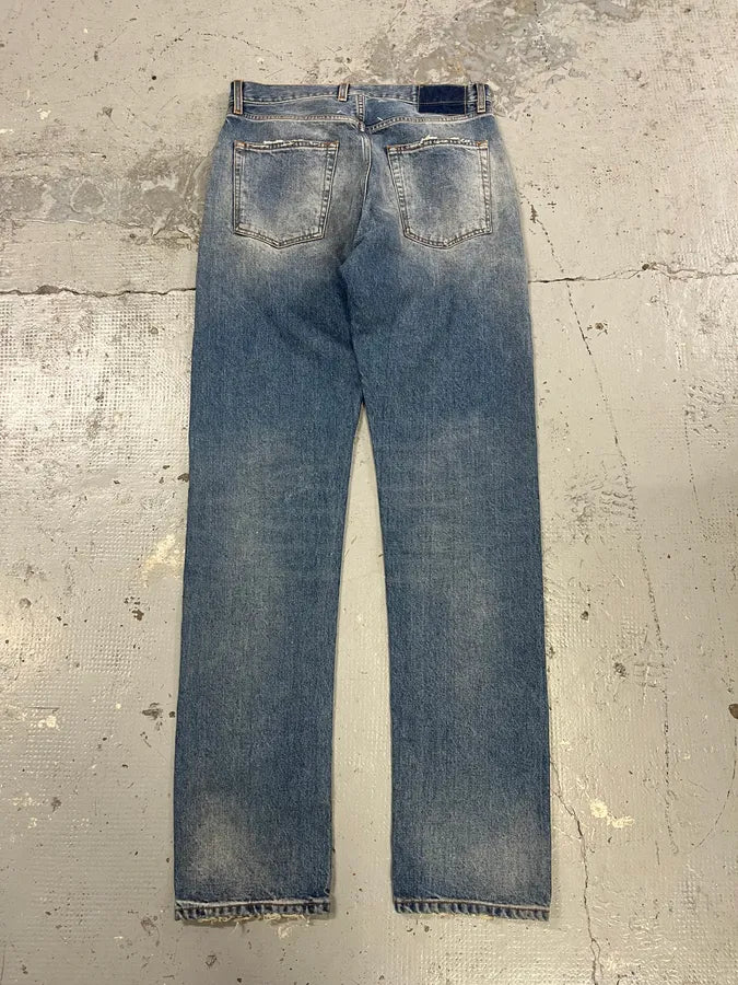 AW2023 Maison Margiela Blue Signature Denim Jeans kokWyLv 0