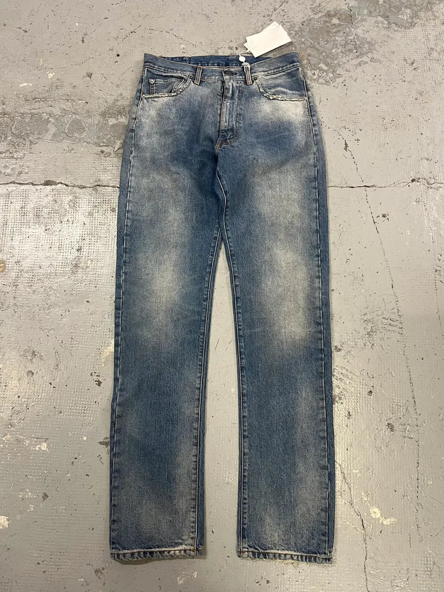 AW2023 Maison Margiela Blue Signature Denim Jeans kokWyLv 1