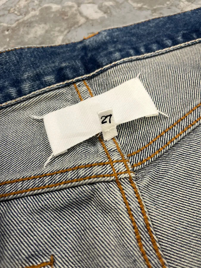AW2023 Maison Margiela Blue Signature Denim Jeans kokWyLv 10