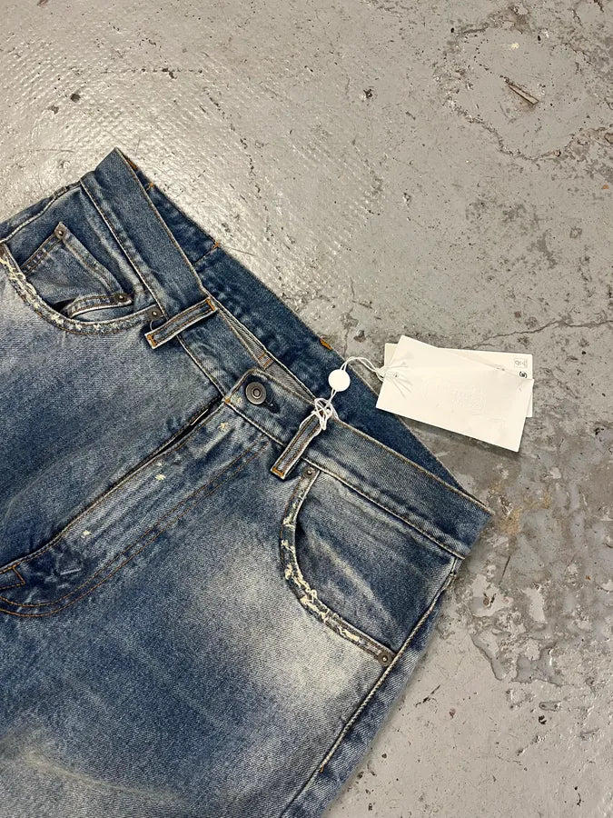 AW2023 Maison Margiela Blue Signature Denim Jeans kokWyLv 5