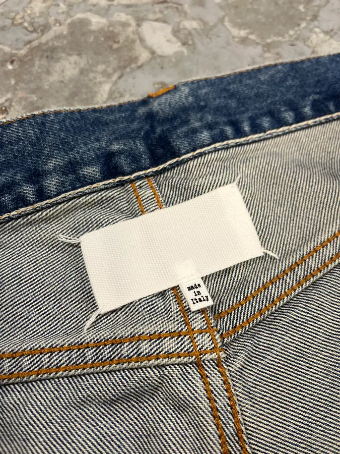 AW2023 Maison Margiela Blue Signature Denim Jeans kokWyLv 9