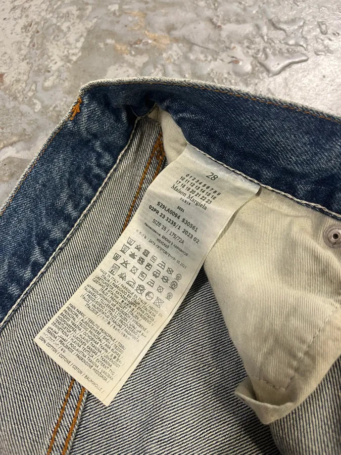 AW2023 Maison Margiela Blue Signature Denim Jeans MWbibPJ 10